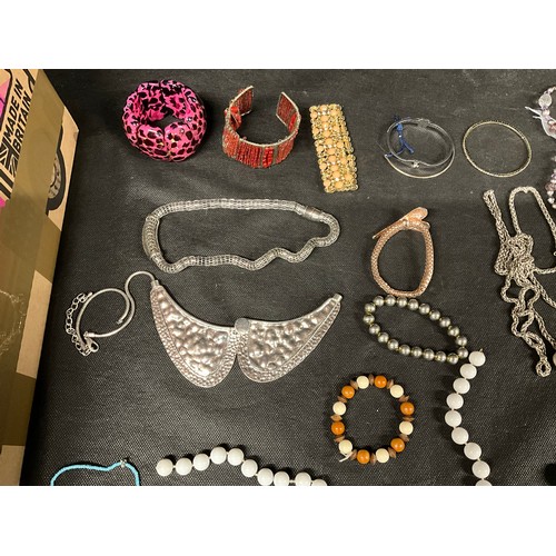 234 - BOX OF COSTUME JEWELLERY