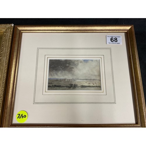 68 - QTY OF FRAMED PICTURES TO INCLUDE WATERCOLOUR 