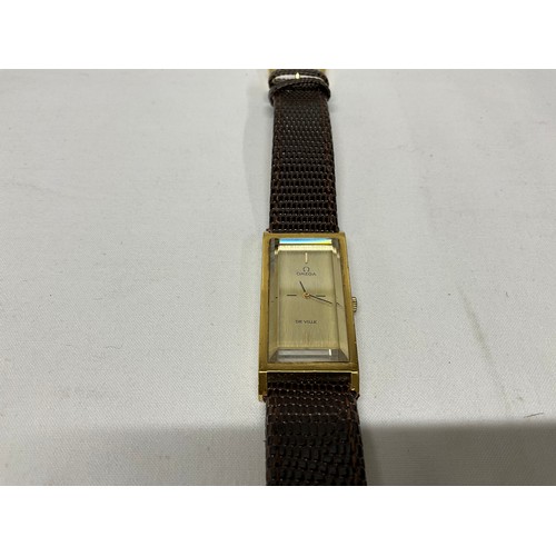 94 - VINTAGE OMEGA RARE OBLONG 2 POSITION ADJUSTABLE CALIBRE 602 WRIST WATCH