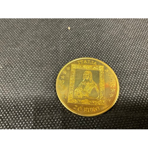 102 - ONE 10 EURO COIN FOUR 20 EURO COINS AND THREE 25 EURO COINS