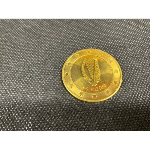 102 - ONE 10 EURO COIN FOUR 20 EURO COINS AND THREE 25 EURO COINS