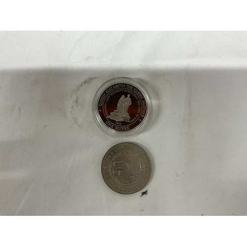 104 - A QUANTITY OF MIXED FORIEGN COINAGE