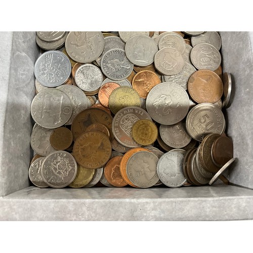 105 - A BOX OF MIXED COINAGE