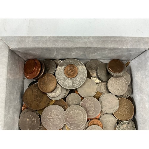 105 - A BOX OF MIXED COINAGE