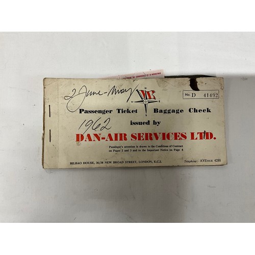 112 - VINTAGE GRAND PRIX PROGRAMMES (MONACO) AND VINTAGE DAN AIR PASSANGER TICKETS MONTE CARLO CASINO TICK... 