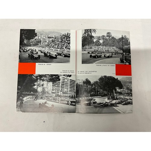 112 - VINTAGE GRAND PRIX PROGRAMMES (MONACO) AND VINTAGE DAN AIR PASSANGER TICKETS MONTE CARLO CASINO TICK... 