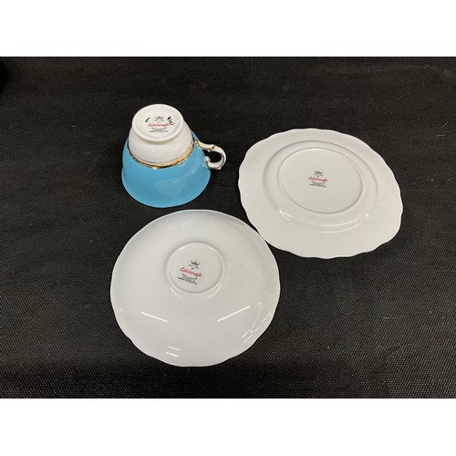 114 - VINTAGE COLCOUGH BONE CHINA TEA AND SANDWHICH SET 19 PIECES