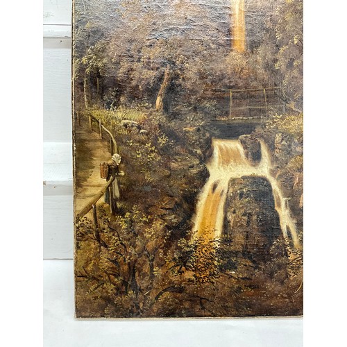115 - PAIR OF UNFRAMED OILS ON CANVAS SIGNED E PRIESTLY, DHOON GLEN ISLE OF MAN, GLEN MEAY ISLE OF MAN H24... 