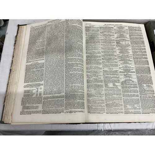 117 - ILLUSTRATED LONDON NEWS JANUARY TO JUNE 1855 AND ILLUSTRATED LONDON NEWS JULY TO DECEMBER 1854