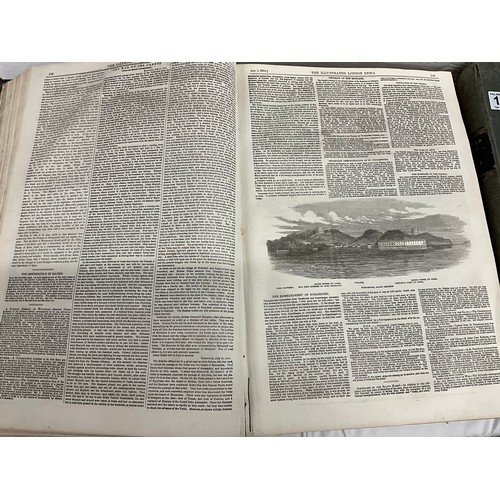 117 - ILLUSTRATED LONDON NEWS JANUARY TO JUNE 1855 AND ILLUSTRATED LONDON NEWS JULY TO DECEMBER 1854