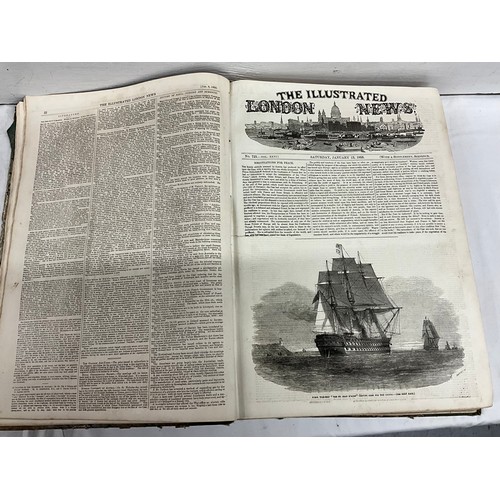 117 - ILLUSTRATED LONDON NEWS JANUARY TO JUNE 1855 AND ILLUSTRATED LONDON NEWS JULY TO DECEMBER 1854