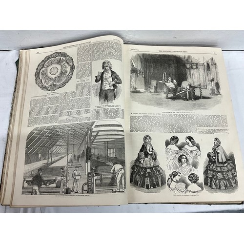 117 - ILLUSTRATED LONDON NEWS JANUARY TO JUNE 1855 AND ILLUSTRATED LONDON NEWS JULY TO DECEMBER 1854