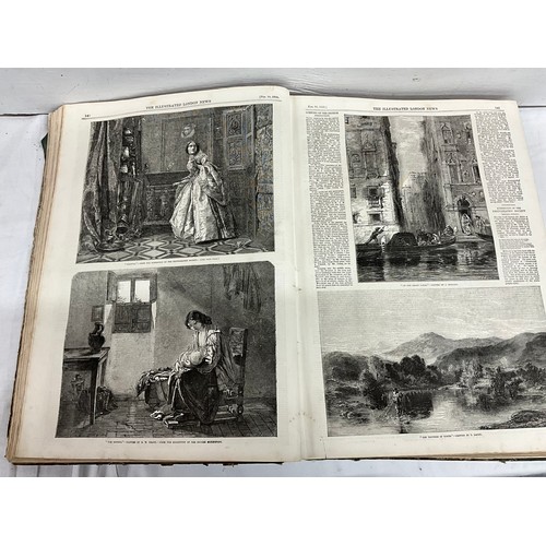 117 - ILLUSTRATED LONDON NEWS JANUARY TO JUNE 1855 AND ILLUSTRATED LONDON NEWS JULY TO DECEMBER 1854
