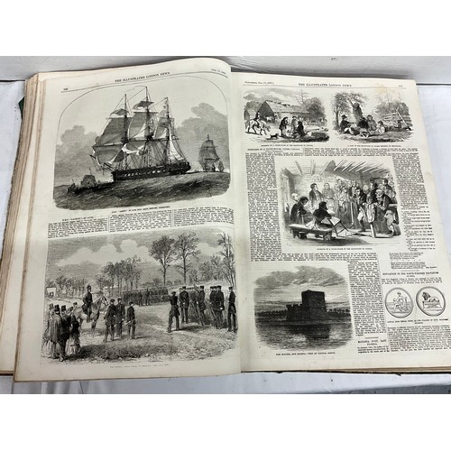 117 - ILLUSTRATED LONDON NEWS JANUARY TO JUNE 1855 AND ILLUSTRATED LONDON NEWS JULY TO DECEMBER 1854