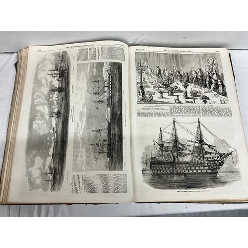 117 - ILLUSTRATED LONDON NEWS JANUARY TO JUNE 1855 AND ILLUSTRATED LONDON NEWS JULY TO DECEMBER 1854