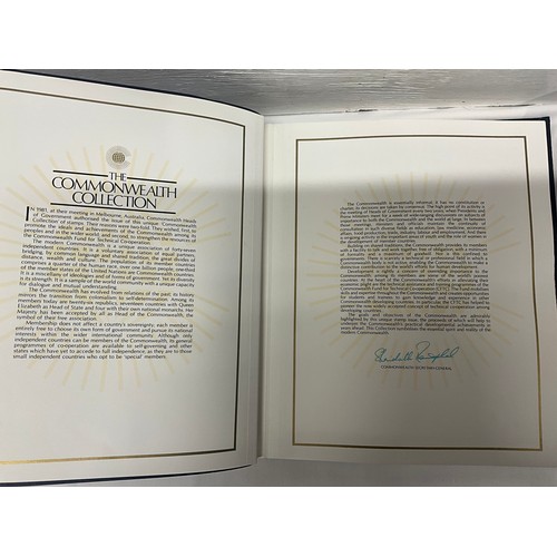 118 - ALBUM OF GOLDEN REPLICAS OF 1984 US OLYMPIC GAMES STAMPS AND A THE COMMON WEALTH COLLECTIONS ALBUM