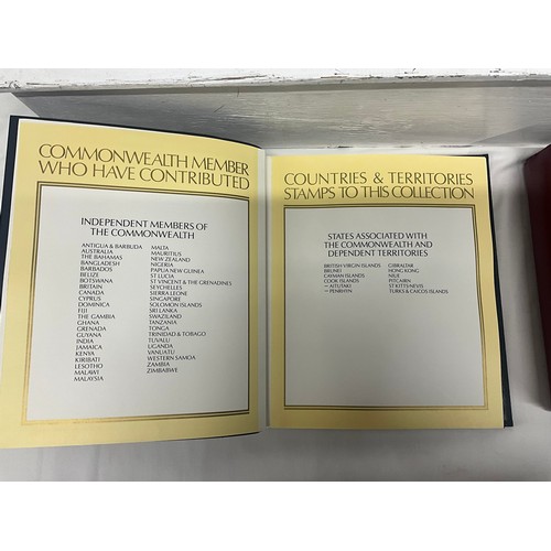 118 - ALBUM OF GOLDEN REPLICAS OF 1984 US OLYMPIC GAMES STAMPS AND A THE COMMON WEALTH COLLECTIONS ALBUM