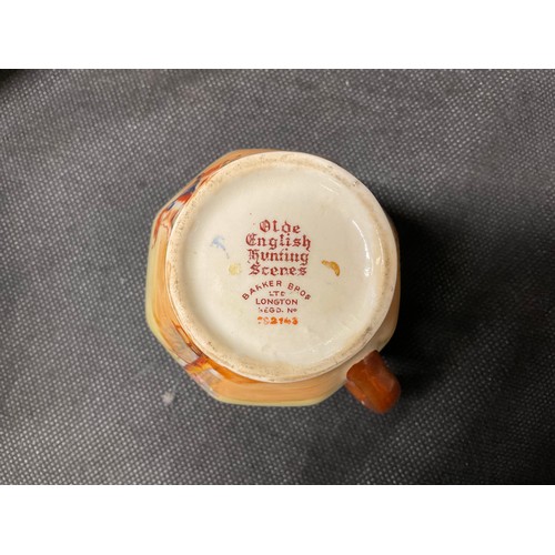 201 - BOX OF CHINA TO INCLUDE DENBY, COALPORT, ROYAL DOULTON, VICTORIAN ORIENTAL TEAPOT ETC