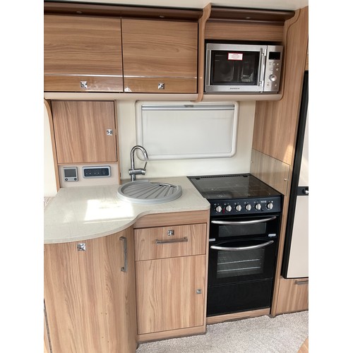 522 - 2015 BAILEY UNICORN III MADRID SINGLE AXLE 3 BERTH TOURING CARAVAN WITH FITTED MOTOR MOVER,SERVICE H... 