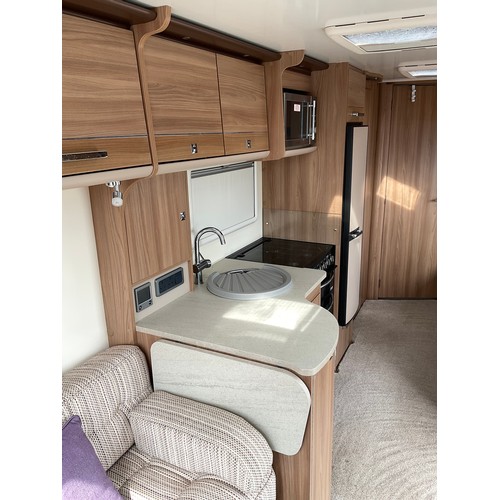 522 - 2015 BAILEY UNICORN III MADRID SINGLE AXLE 3 BERTH TOURING CARAVAN WITH FITTED MOTOR MOVER,SERVICE H... 