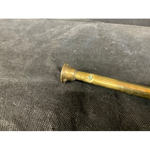 7 - LARGE COPPER HUNTING HORN A/F L45”
