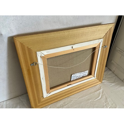 12 - MODERN GILT FRAMED OILS ON CANVAS SIGNED L21”H19