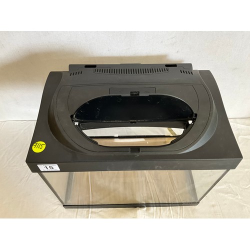 15 - TETRA FISH/REPTILE TANK H15L16W11