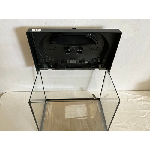 15 - TETRA FISH/REPTILE TANK H15L16W11