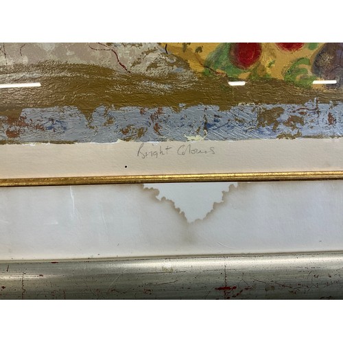 18 - MODERN FRAMED LIMITED EDITION PRINT 280/350 TITLED BRIGHT COLOURS SIGNED TO BORDER L32”H38”