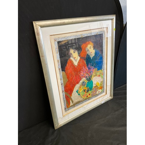 18 - MODERN FRAMED LIMITED EDITION PRINT 280/350 TITLED BRIGHT COLOURS SIGNED TO BORDER L32”H38”