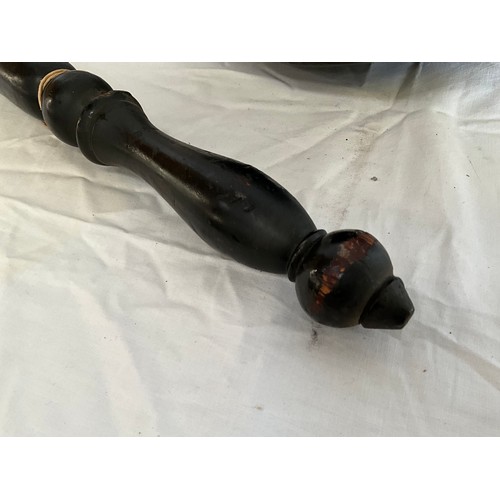 25 - 2 VICTORIAN COPPER WARMING PANS l41”