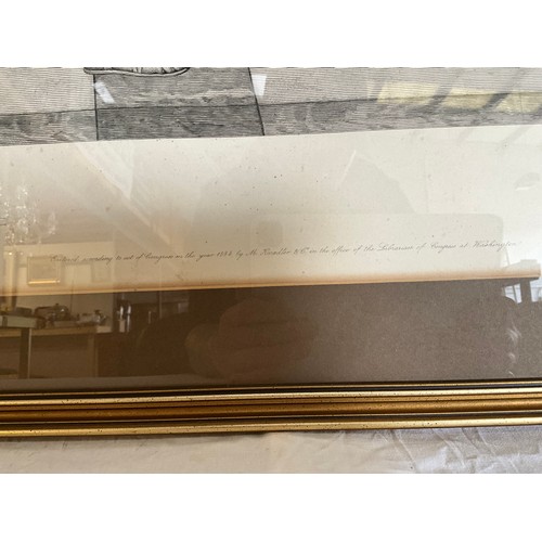 28 - FRAMED SIGNED ETCHING H31 L22”