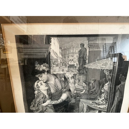 28 - FRAMED SIGNED ETCHING H31 L22”