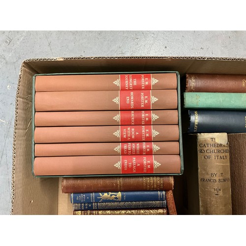 38 - BOX OF VINTAGE HARDBACK BOOKS TO INCLUDE E.M FOSTER