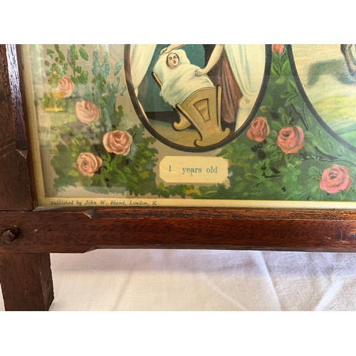 50 - VINTAGE MAHOGANY FRAMED PRINT OF JOURNEY OF LIFE W21H18”