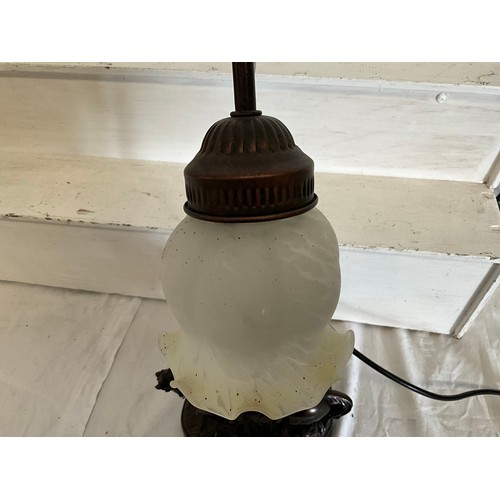 51 - MODERN EQUESTRIAN THEMED TABLE LAMP H17”