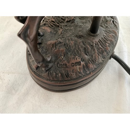 51 - MODERN EQUESTRIAN THEMED TABLE LAMP H17”