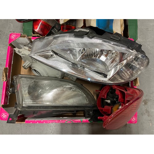 55 - 2 BOXES OF CAR LIGHTS ETC