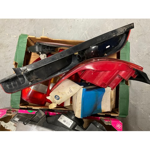 55 - 2 BOXES OF CAR LIGHTS ETC