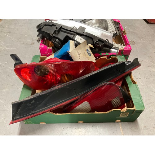 55 - 2 BOXES OF CAR LIGHTS ETC