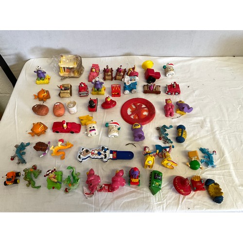 61 - BOX OF VINTAGE MCDONALDS HAPPY MEAL TOYS