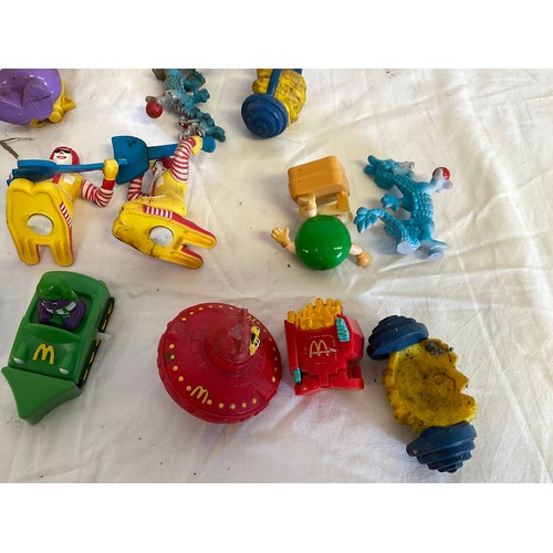 61 - BOX OF VINTAGE MCDONALDS HAPPY MEAL TOYS