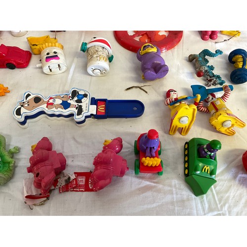 61 - BOX OF VINTAGE MCDONALDS HAPPY MEAL TOYS