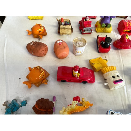 61 - BOX OF VINTAGE MCDONALDS HAPPY MEAL TOYS
