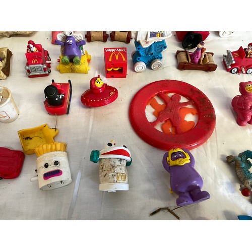 61 - BOX OF VINTAGE MCDONALDS HAPPY MEAL TOYS