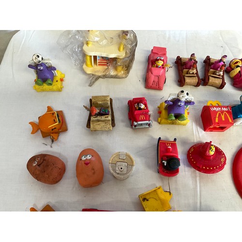 61 - BOX OF VINTAGE MCDONALDS HAPPY MEAL TOYS