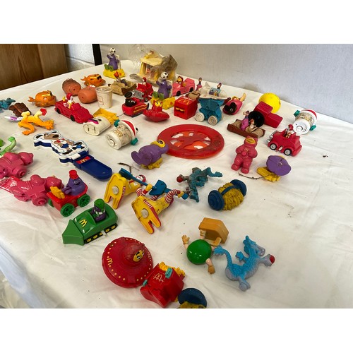 61 - BOX OF VINTAGE MCDONALDS HAPPY MEAL TOYS