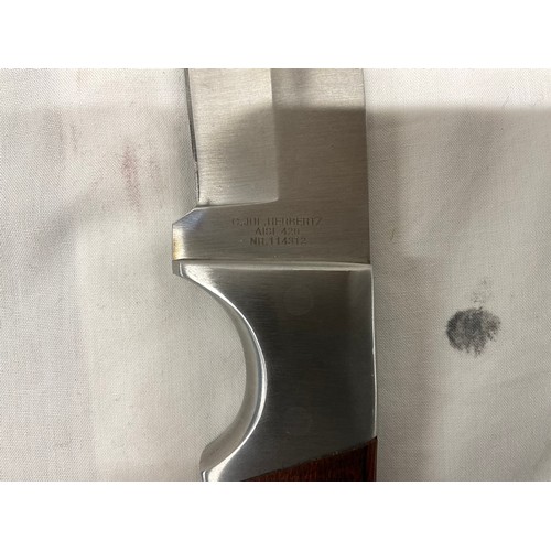 132 - MODERN HUNTING  KNIFE IN SHEATH HERBERTZ