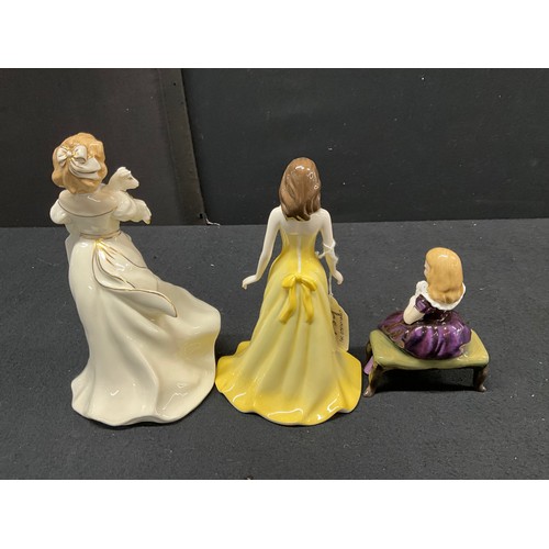 139 - 3 ROYAL DOULTON FIGURES - AFFECTION,LAMBING TIME AND TOPAZ