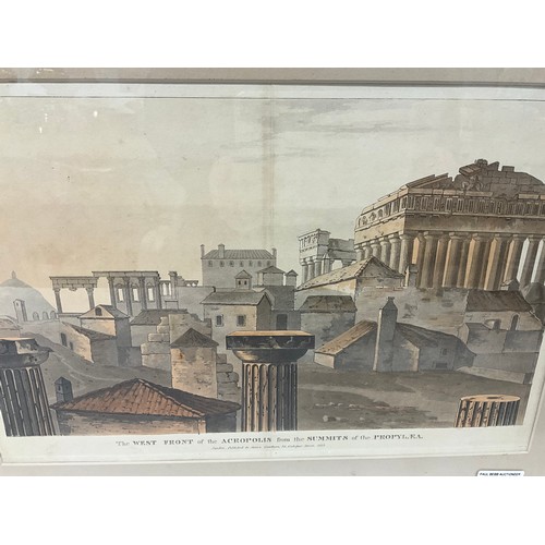 143 - VINTAGE FRAMED PRINT OF THE ACROPOLIS 16